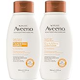 Aveeno Apple Cider Vinegar Shampoo + Conditioner Set, Hair Care Bundle for Balance & High Shine, Daily Clarifying & Soothing Scalp Shampoo & Conditioner for Oily & Dull Hair, Two Pack, 2 x 12 fl. oz