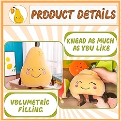 KOILLIEUS Adorable Fruit Plush Toys, Cute and Soft