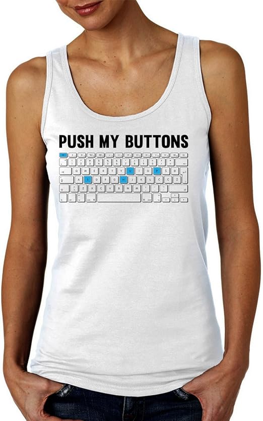 Push My Buttons Keyboard Women's Tank Top TShirt XXLarge Amazon.de
