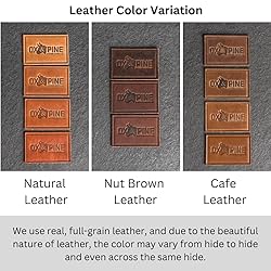 Bison Leather Patches with optional hook side