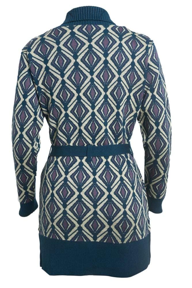 kosha women's acrylic wool long belted sweater coat