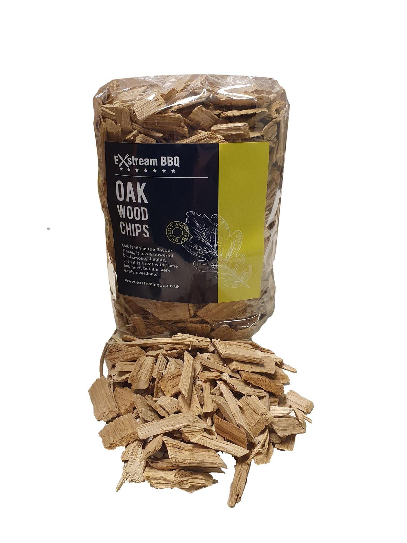 Exstream BBQ Barbecue Smoking Wood Chips *Over 16 Great Flavours in 1, 5 & 10 Litres* (Oak 1 Litre)