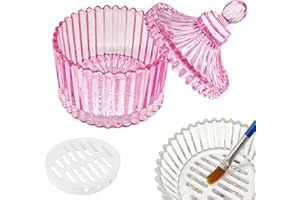 GUXACU Monomer Dish Dappen Dish for Monomer Large Nail Cup for Nail Monomer Liquid Glass Nail Brushes Cup for Acrylic Liquid Powder Nail Glitter Gel Polish Remover Holder for Nail Salon Nail Art Business