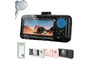 Aqua Play Phone Holder, Shower Phone Holderes with Speaker, Waterproof Phones Holder, 360° Secure Mount & 60° Fixed Opening A