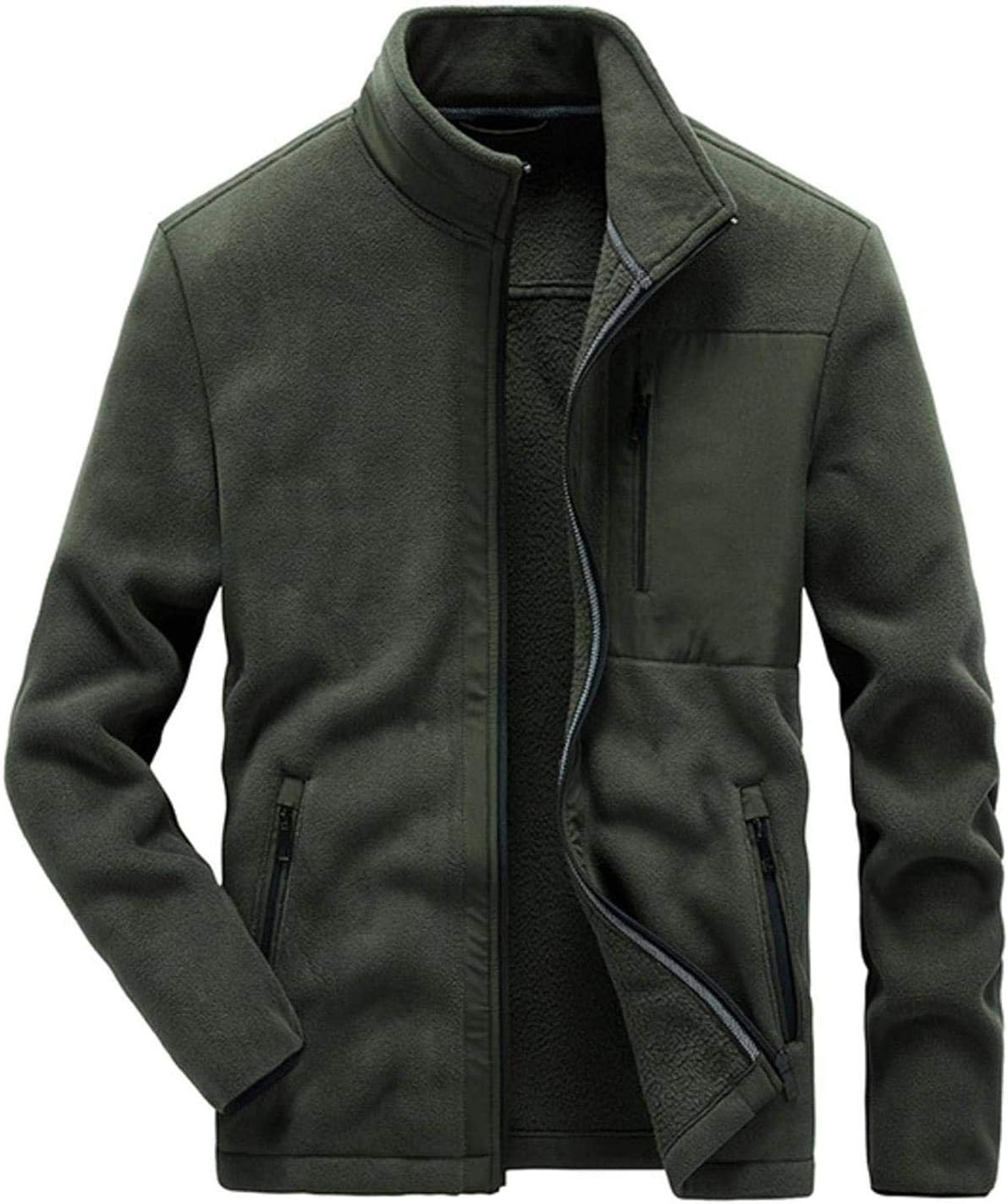 men autumn fleece sports jacket fashion casual male jacket Stand collar