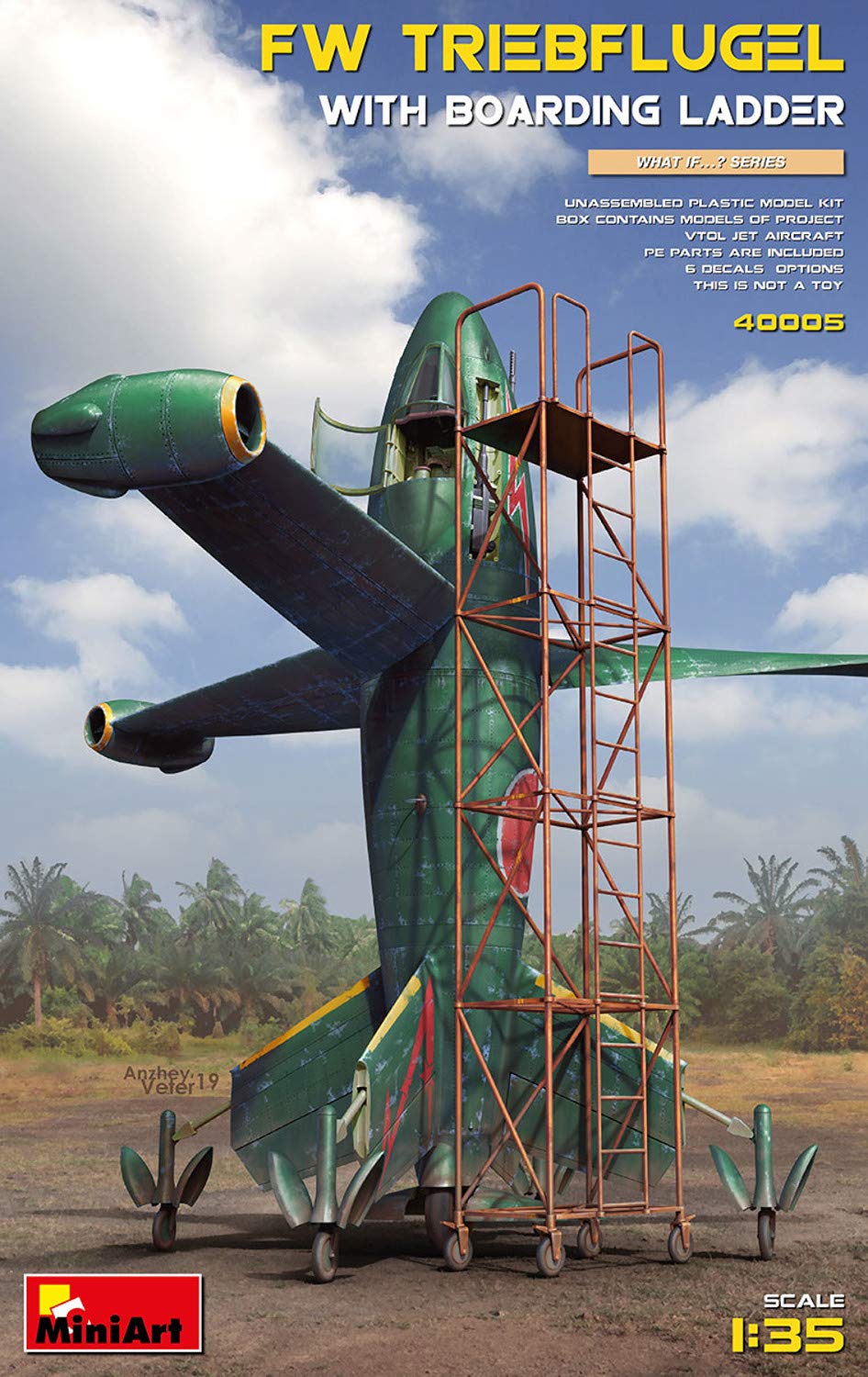 Miniart 1:35 - Focke-WulfTriebflugel & Boarding Ladder Jet Aircraft