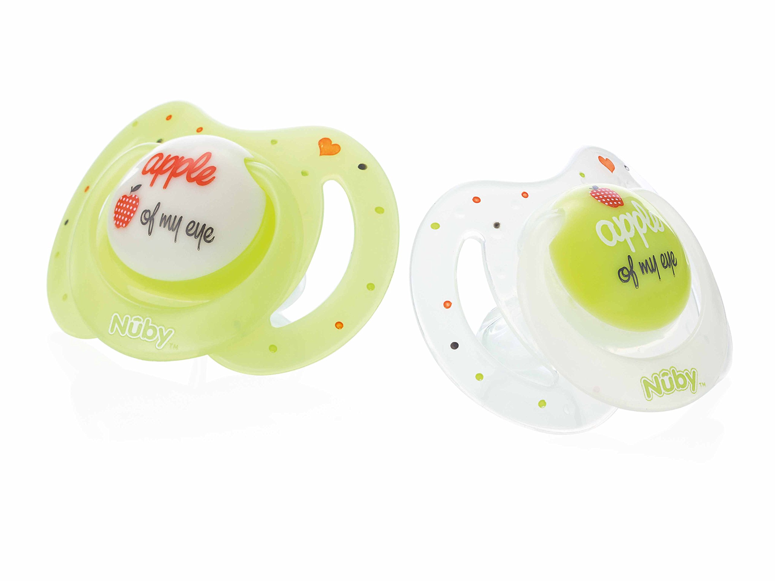 Nûby ID5887SFSN Green LM Little Moments Soothers (0-6 Months, Green