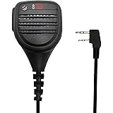 BTECH QHM22D Dual Push-to-Talk (PTT) Speaker Mic, Platinum Series IP54 Rainproof Shoulder Mic for BaoFeng, BTECH, Kenwood Rad