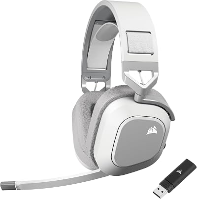 Corsair HS80 MAX Wireless Multiplatform Headset Bluetooth Dolby Atmos White
