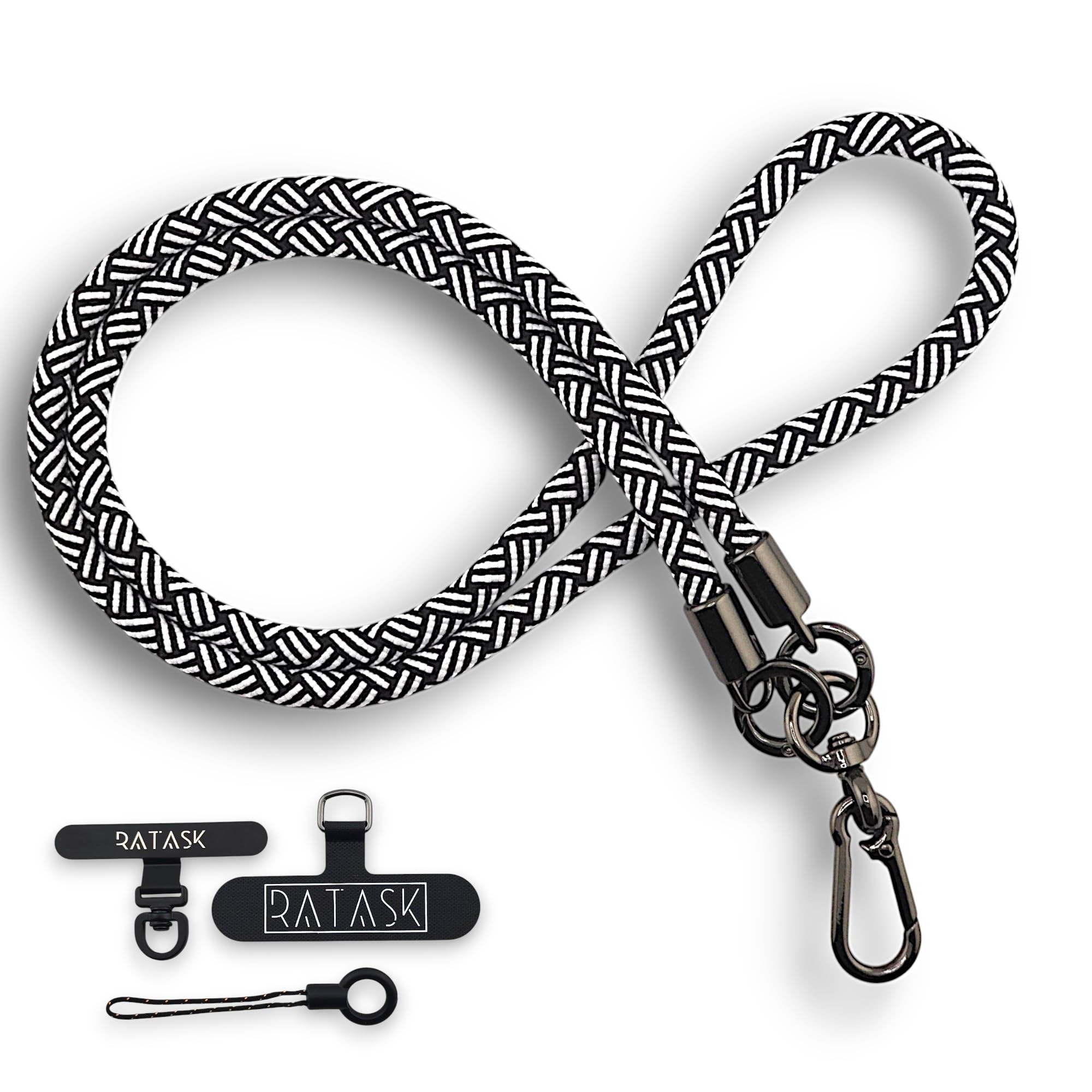 RATASK Neck Lanyard Strap for Mobile Phones, Camera, ID card Holder, Badge Holder, with Two Tether Tabs (Zebra) — image 1