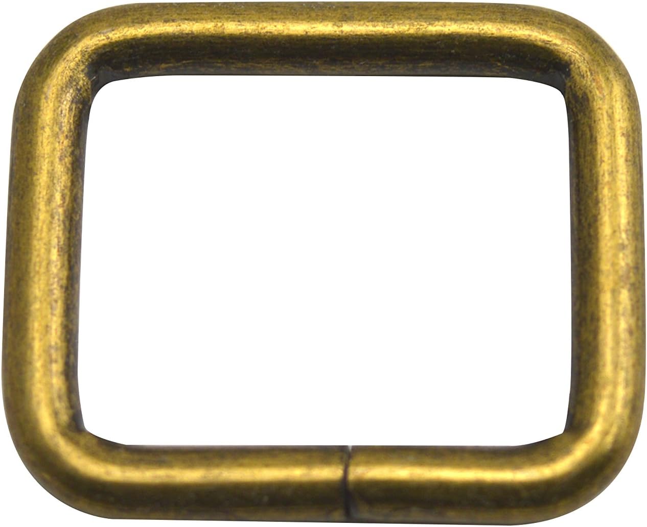 Wuuycoky 1" Inner Length Bronze Rectangle Rings Loop Ring No Welded for Strap Webbing Belts Buckle Pack of 8