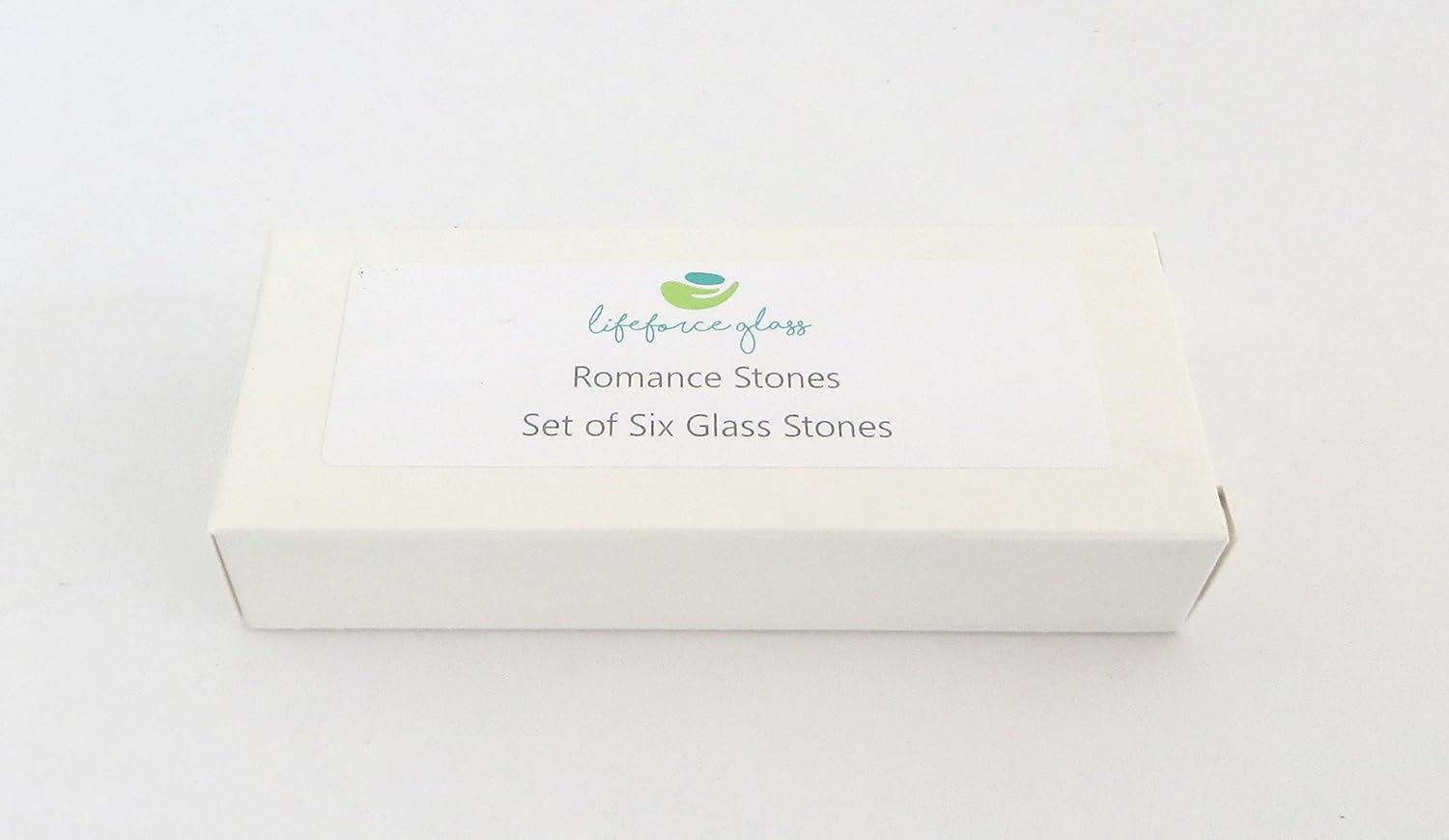 Romance Glass Stones, Messages of Love and Affection For Your Beloved. Set of Six, by Lifeforce Glass.: Home & Kitchen
