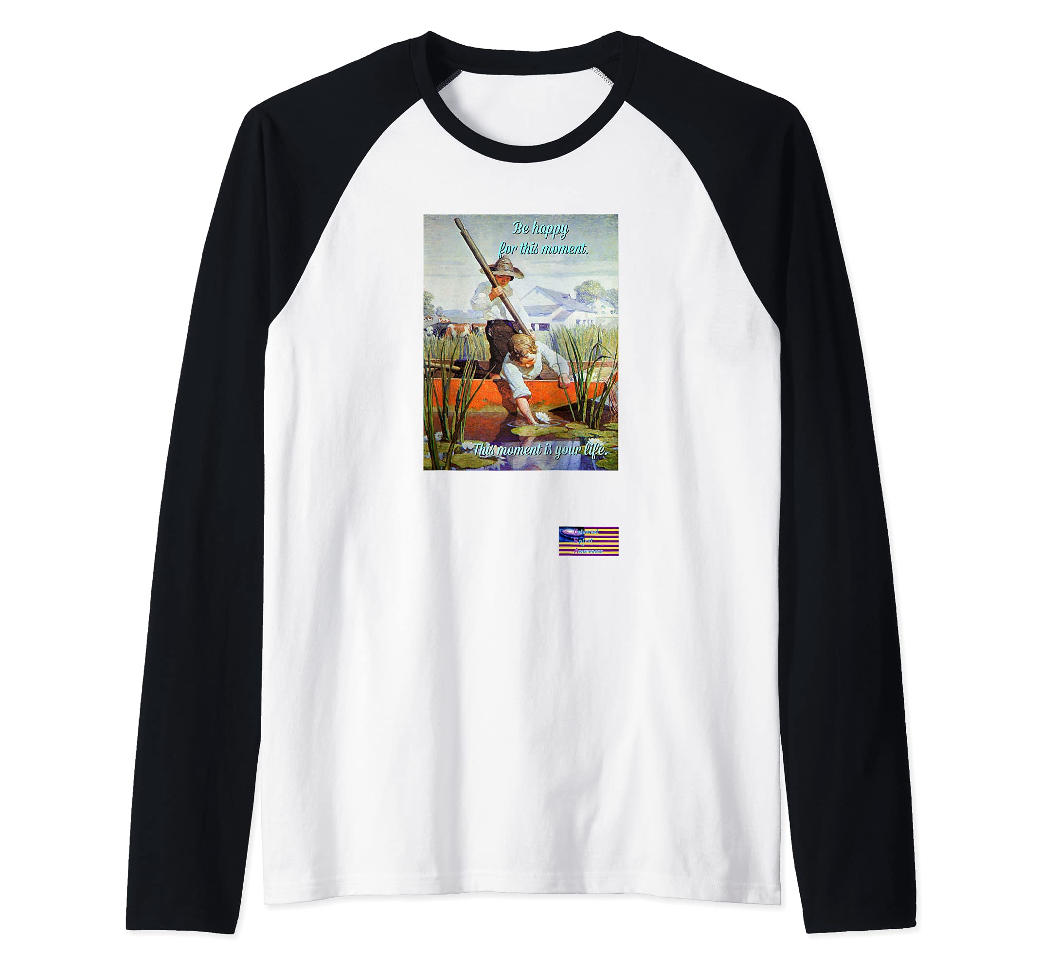 Be happy for this moment Raglan Baseball Tee