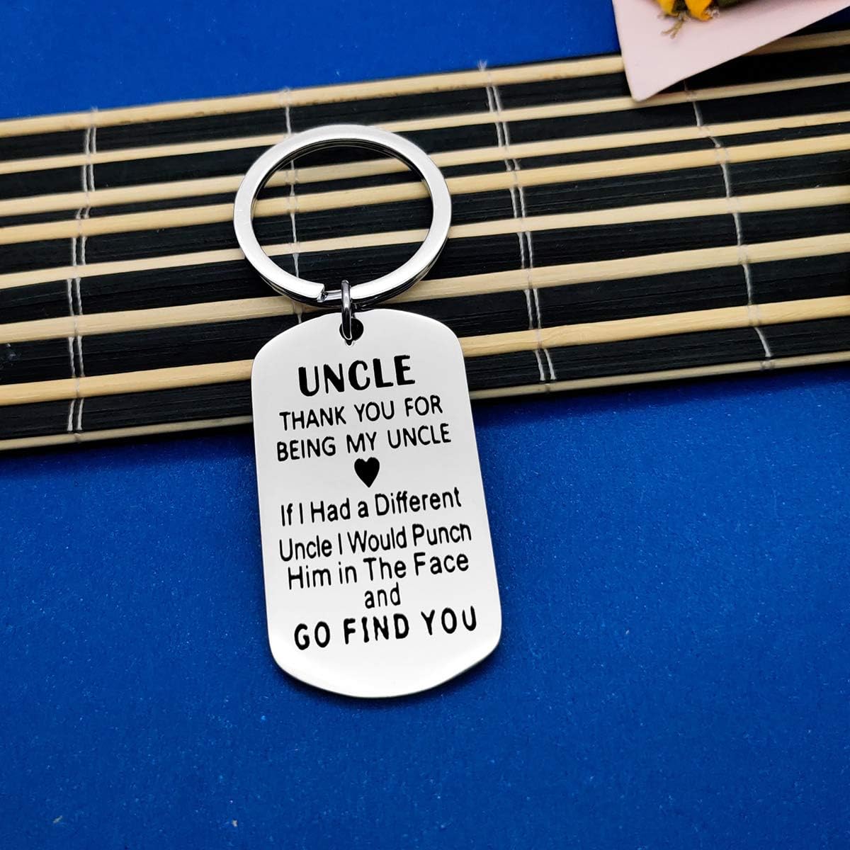 Uncle Keyring Gifts Fathers Day Gift Thank You for Being My Uncle Keyring Christmas Birthday Gifts for Uncle Thanksgiving Gifts Uncle Gifts from Niece Nephew - Image 4