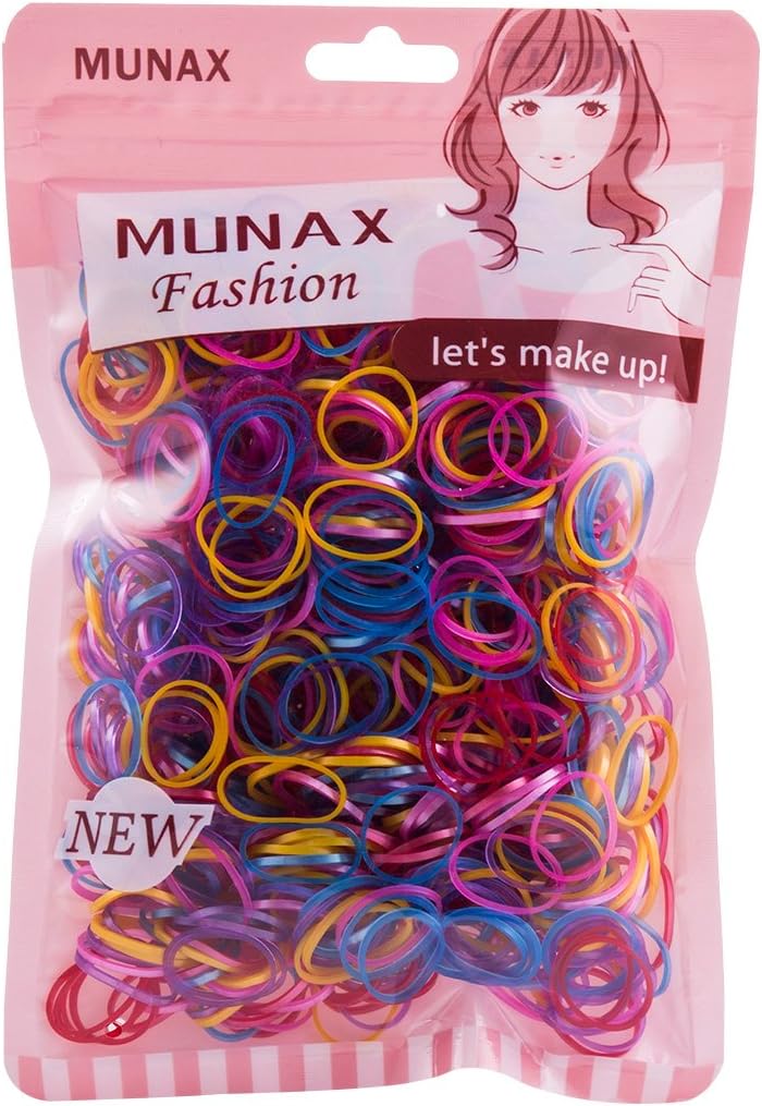 Multi Candy Color Baby Girl's Kids Hair Holder Hair Tie Elastic Rubber Bands (Small circle Multicolor 1000pcs C)