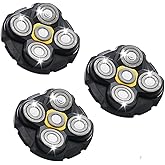 3 pcs Shaver Replacement Blades Compatible with Microtouch Titanium Head Shaver