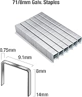 Tacwise 0368 Type 71 8 mm Galvanised Upholstery Staples Pack view 3