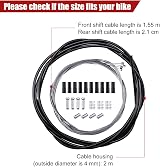 Boao 4 Pack Bike Brake Gear Shifter Cable Kit Universal Bicycle Cables view 4