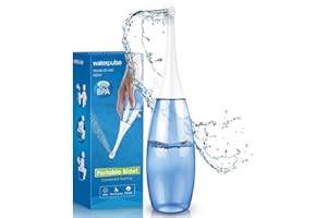 PROPODUSCHE Portable Bidet-Postpartum Care-Peri Bottle for Travel -Portable Bidet 400ml Upside Down, Vaginal Cleaning, Recovery, Hospital Labor and Delivery Essentials - Blue