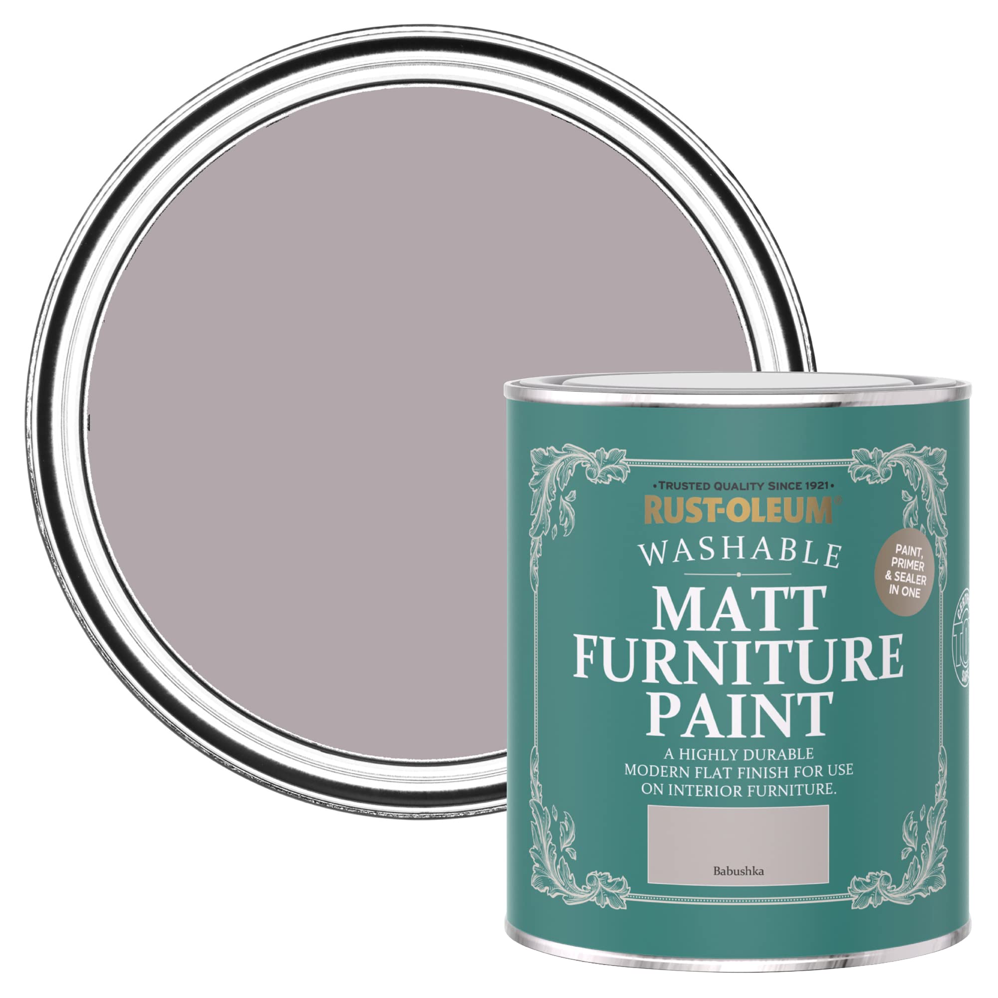 Rust-Oleum Purple Furniture & Skirting Board Paint in Matt Finish - Babushka 750ml