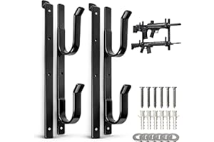 Killer's Instinct Outdoors 2 Pack Truck Gun Rack Fishing Rod Holder for Truck Black Metal 18500 Gun Bow & Tool Rack for Autos
