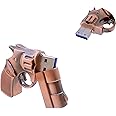 WooTeck 64GB Metal Revolver Gun USB 3.0 Flash Drive Copper