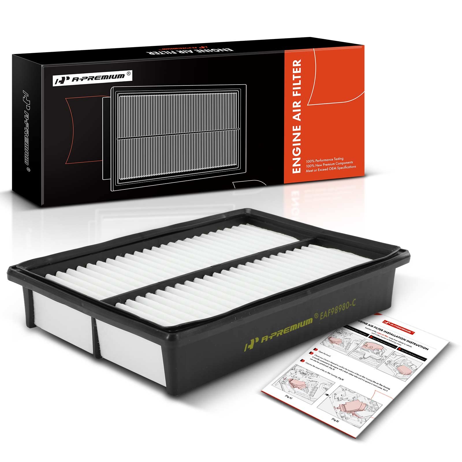 Photo 1 of A-Premium Engine Air Filter Compatible with Mazda 3 2004-2013, 3 Sport 2009-2013, 5 2006-2010 2012-2017, 2.0L 2.3L 2.5L