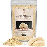 Lions Mane Mushroom Powder, 8oz Pack of Lion's Mane Powder, Organic Powder for Brain, Focus and Memory, High Potency Formula to Support Immunity, for Mental Clarity, Energy and Mood