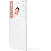Dream On Me Luna Haven 2" Cradle Mattress – Lightweight Firm Polyester Fiber Core, Waterproof & Easy-Clean, Stain & Odor Resistant, Greenguard Gold and BSA Certified (36" L x 18" W x 2" H)