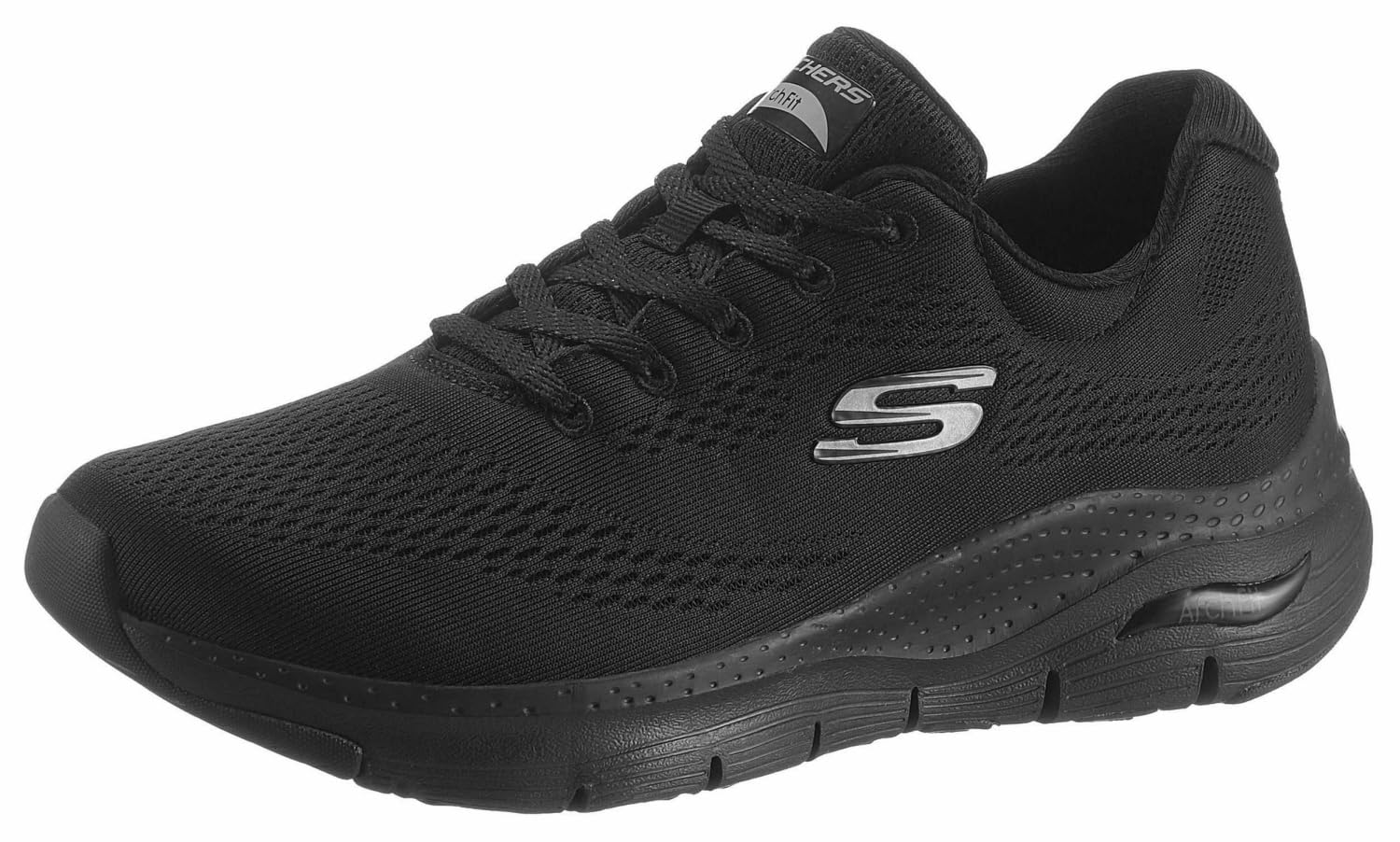 Skechers Damen Arch Fit Big Appeal Sneaker, Black Mesh Trim, 36.5 EU 2