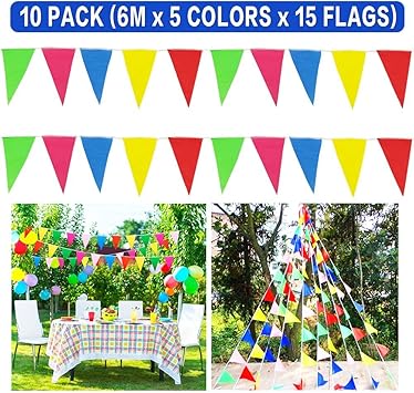 Greeting Cards Party Supply Guirlande De Fanions Anniversaire Fete Plastique Exterieur Banderoles Decoration Home Garden Devidesert Com