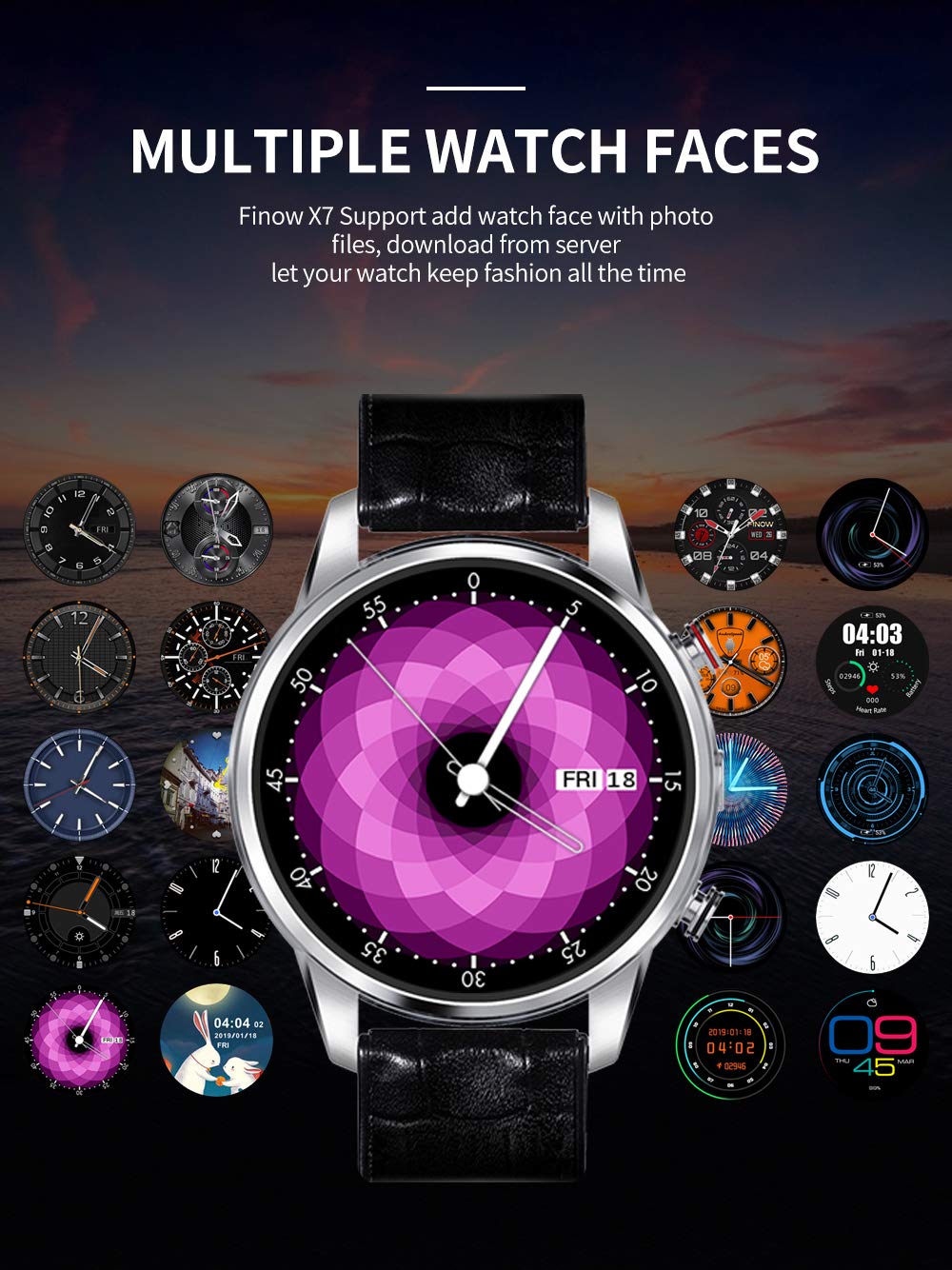 JingJingQi Reloj Inteligente X7 4G Smart Watch Sport Smartwatch ...