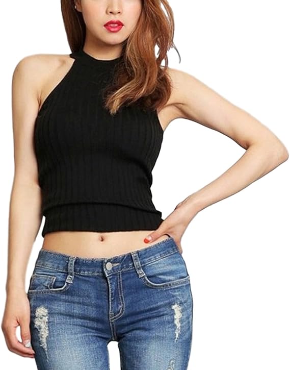 Amazon ルリジューズ Religeuses ホルターネック リブニット タンクトップ カットソー トップス レディース 黒 Tシャツ カットソー 通販 Amazon ルリジューズ Religeuses ホルターネック リブニット タンクトップ カットソー トップス レディース 黒 Tシャツ カットソー 通販