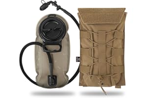 PETAC GEAR 1.5L / 3L Tactical Hydration Pack，Molle Carrier Pouch for 50 oz /100 oz Hydration Bladder Daypack Water Backpack.