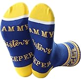 PWHAOO 1 Pair Sorority Sister Gift I Am My Sister's Keeper Socks Sorority Inspired Socks Sisterhood Gift
