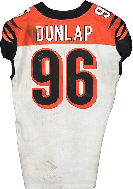 Carlos Dunlap Cincinnati Bengals Game Used 96 White Jersey Vs Las Vegas Raiders On November 17 2019 2 Tackles 0 5 Sack Unsigned Nfl Game Used Jerseys At Amazon S Sports Collectibles Store