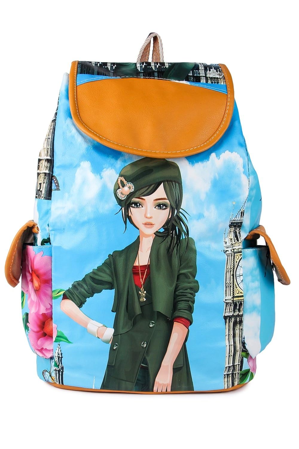 leather retail women's handbag backpack(multicolor,lr00474)