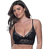 Felina Finesse Cami Bralette - Stretchy Lace Bralettes for Women - Sexy and Comfortable