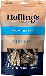 Hollings Sprats for Dogs 100g Hypoallergenic Grain Free Treat