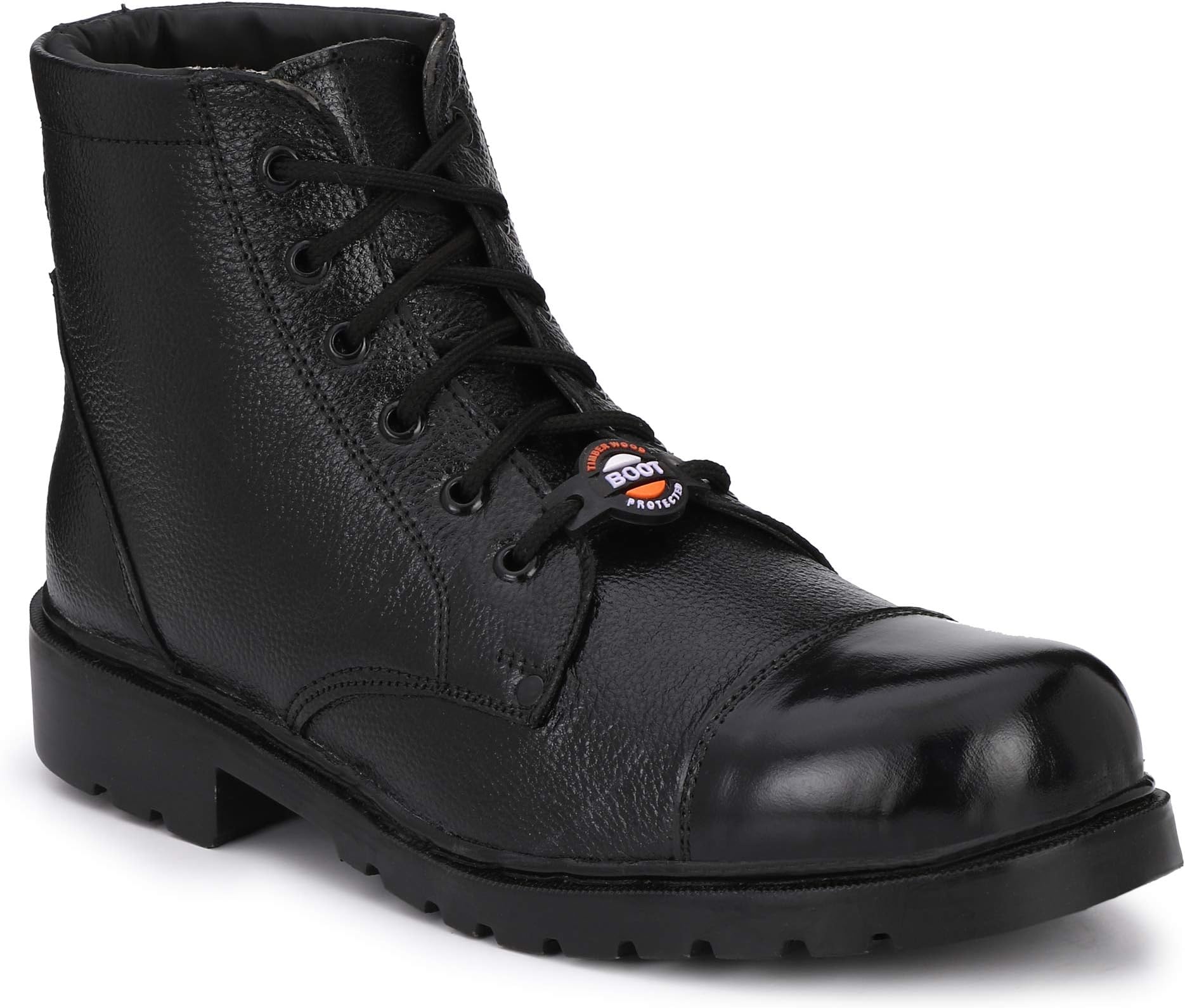 Timberwood Army Combat Trekking Hiking Biker Boot for Men in Genuine Leather (ARMYBK)
