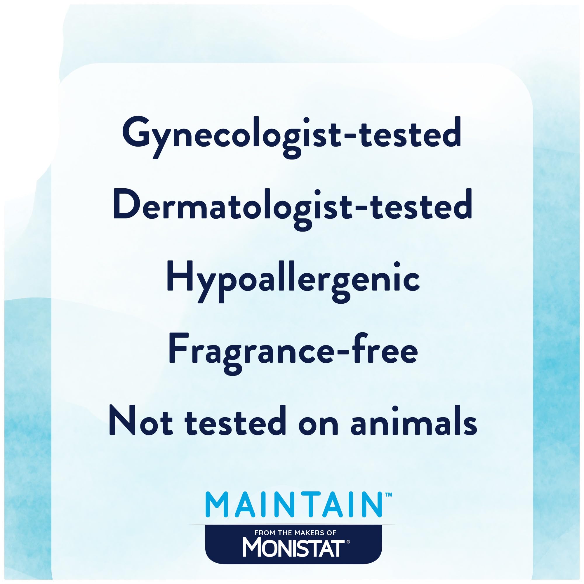 Monistat Maintain Feminine Wipes with Boric Acid for Feminine Care, Fragrance Free, 12 Ct