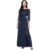 Amazon.com: Alex Evenings Women's Long Cold Shoulder Dress, Mother of The  Bride, Formal Events, Black Glitter, 4 Petite : Clothing, Shoes & Jewelry