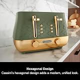 Morphy Richards Cassini 4 Slice Toaster Olive Green 800W 6 Power Levels view 2
