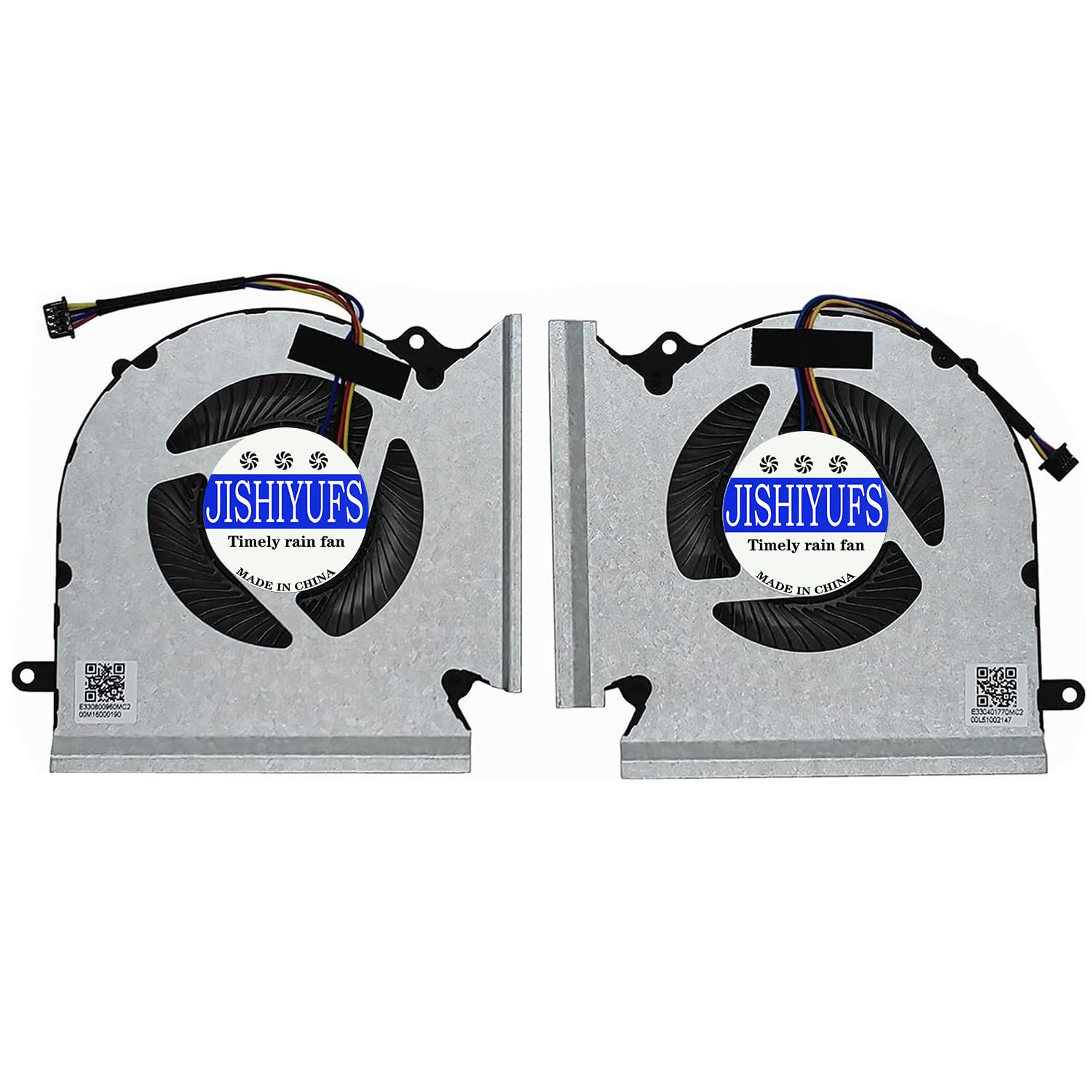 JISHIYUFS Replacement CPU+GPU Computer Fan for MSI GE66 10SGS 10SFS 11UH GP66 Leopard 10UH 10UG 11UE GL66 MS-1541 MS-1542 PABD08008SH N453 PABD08008SH N454 Fan. DC5V 1A