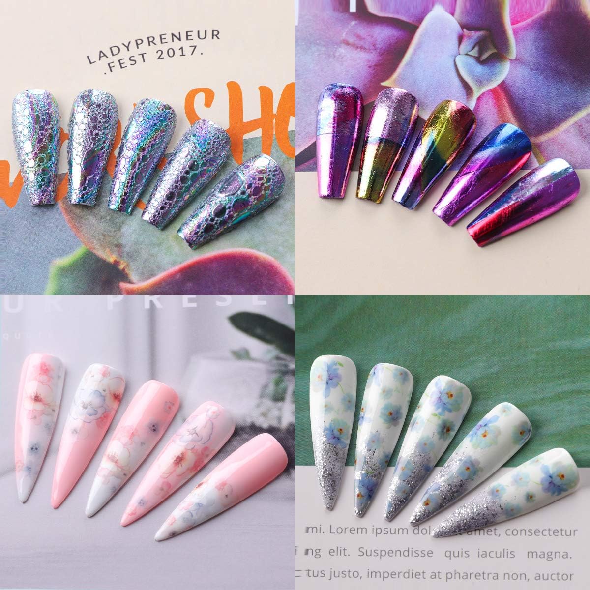 Makartt Nail Art Foil Glue Gel for Foil Stickers Nail Transfer Tips Manicure Art DIY 15ML 2 Bottles UV LED Lamp Required Soak Off: Arts, Crafts & Sewing