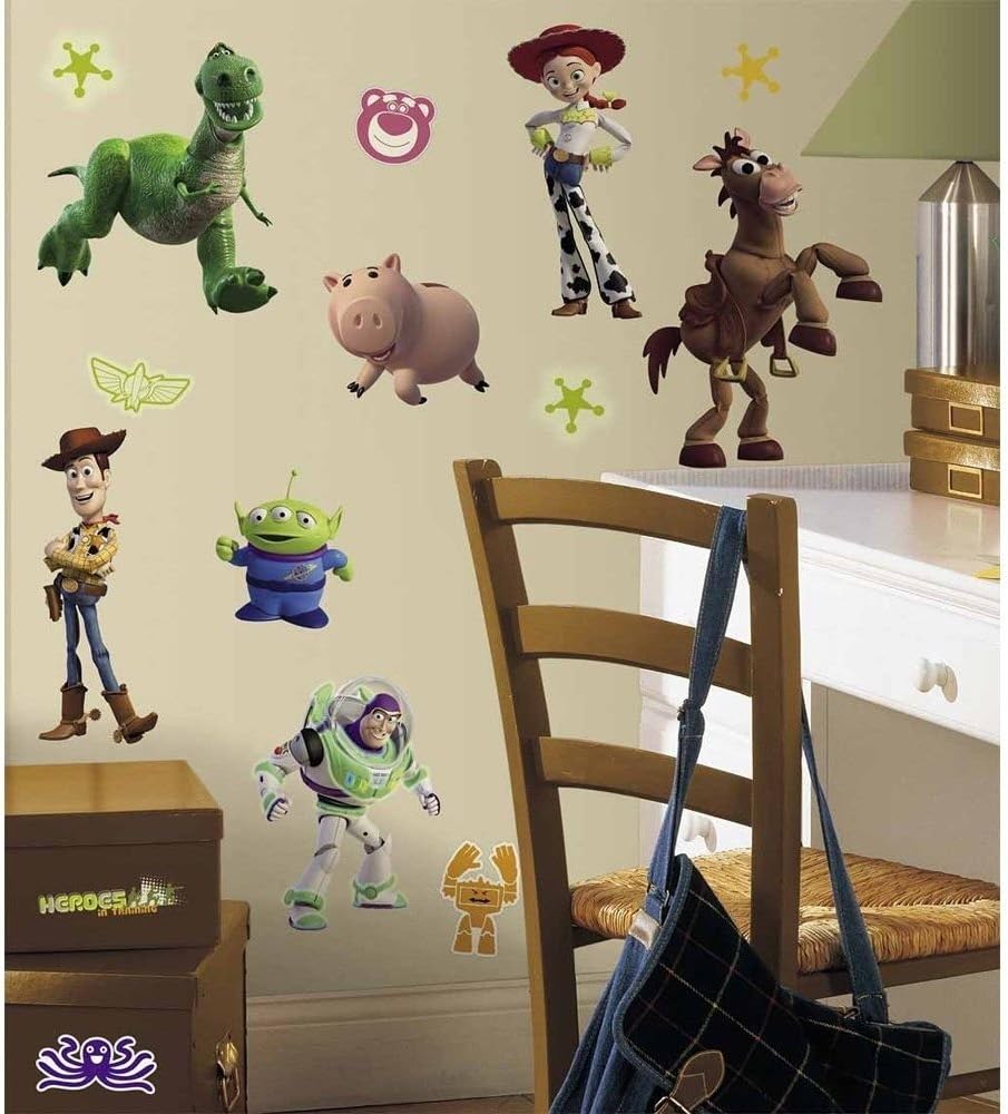 New TOY STORY WALL DECALS Buzz Lightyear Woody Kids Bedroom Stickers Room Decor