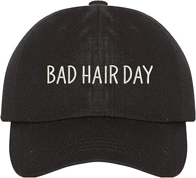 bad hair day baseball cap