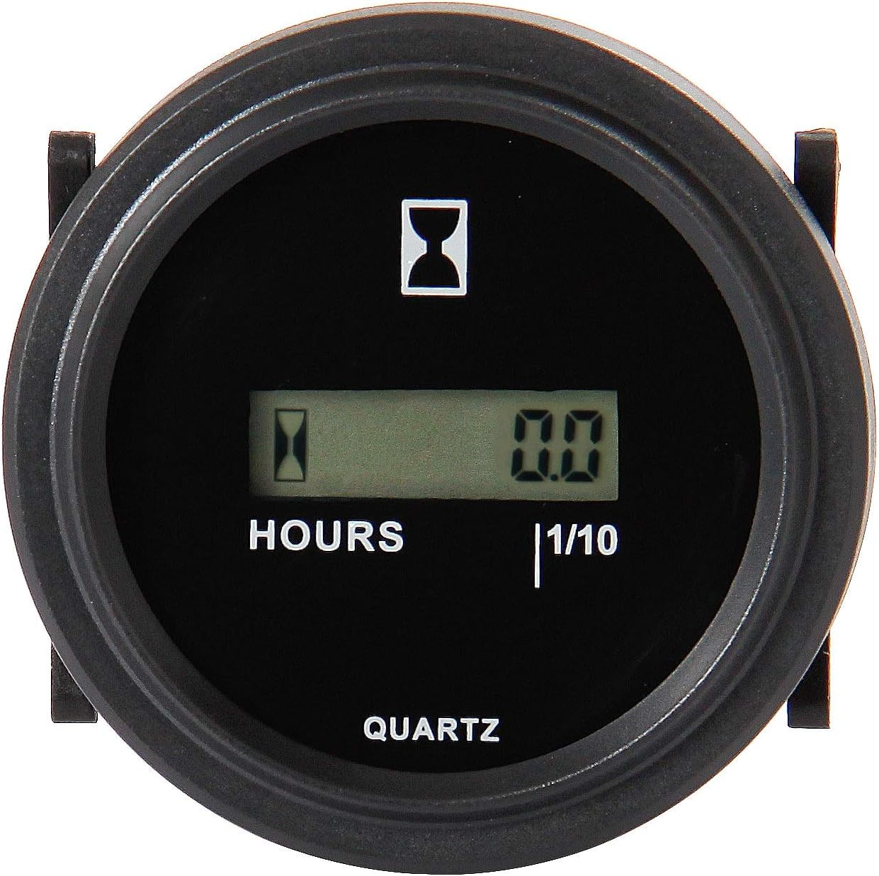 Jayron JRHM005DC Snap in Hour Meter Round LCD Hour Meter Quartz Hour