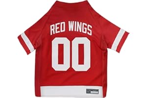 Pets First NHL Detroit Red Wings Jersey for Dogs & Cats, X-Large. - Let Your Pet Be A Real NHL Fan!