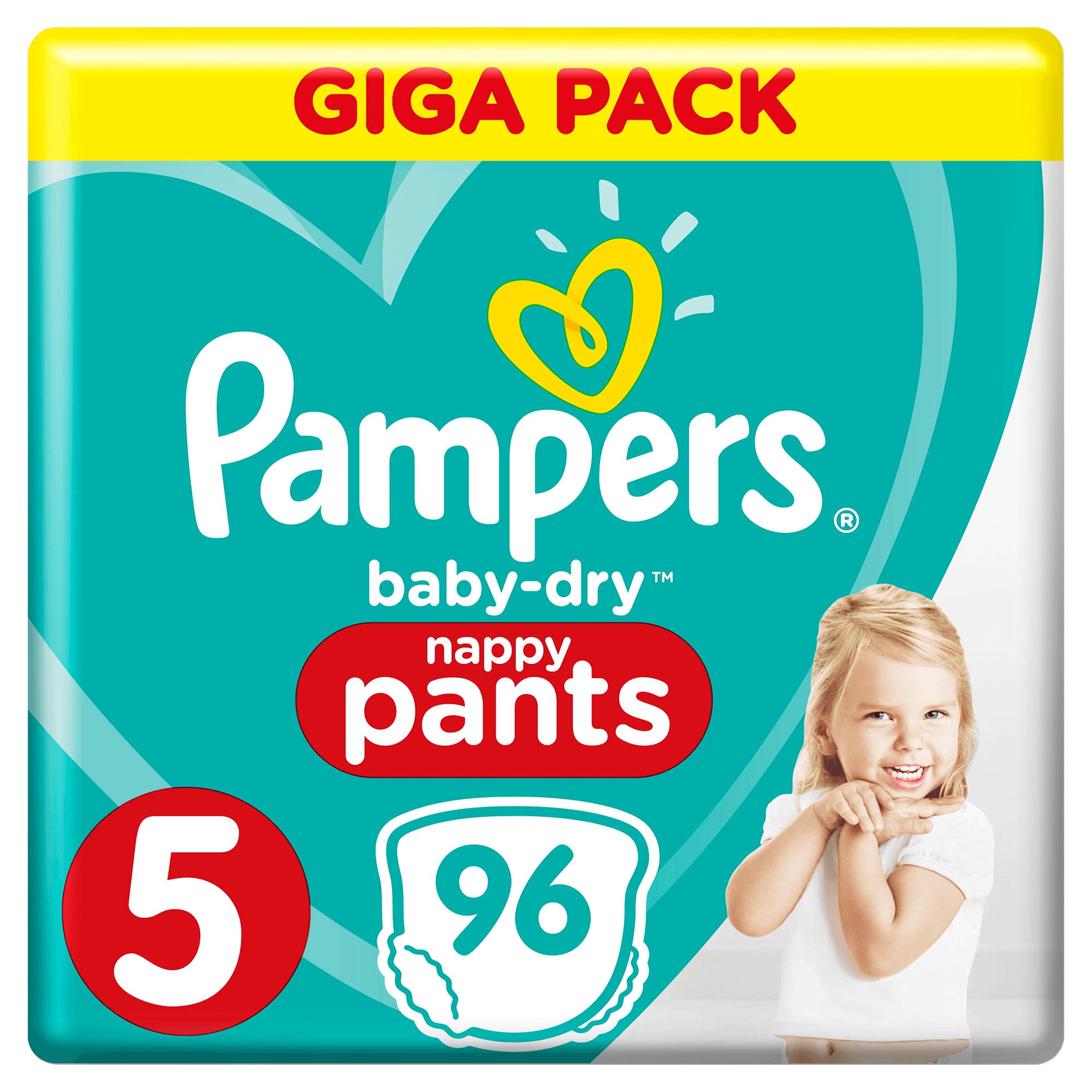 Pampers Baby Dry Nappy Pants, Pack of 96